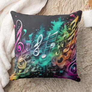 graffiti music cushion