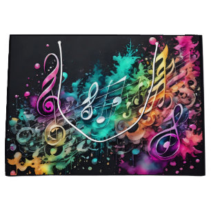 graffiti music large gift bag