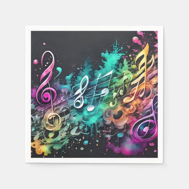 graffiti music napkin (Front)