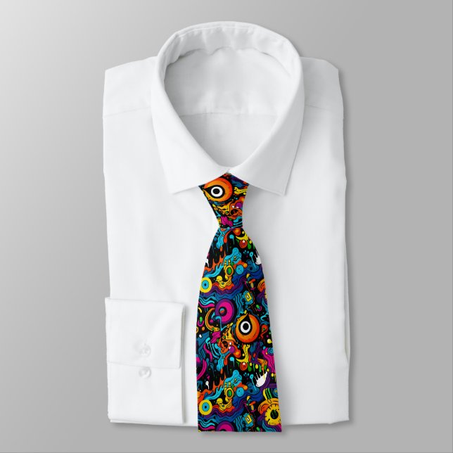 Graffiti Neck Tie (Tied)