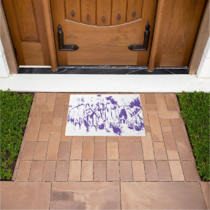 Graffiti Nextday Grunge Brush Abstract Typography Doormat
