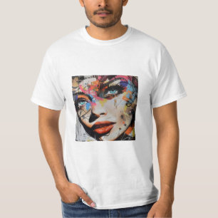 Graffiti of a Woman's Face T-Shirt