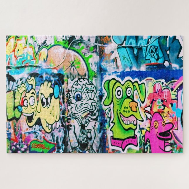 Graffiti on London's Southbank - 20x30 - 1014 pc Jigsaw Puzzle (Horizontal)