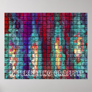 GRAFFITI on Mosiac Tiles Poster