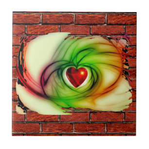 GRAFFITI ON THE WALL: THE ARTIST'S HEART ~ TILE