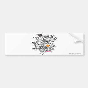 Graffiti Orange Bumper Sticker