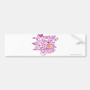 Graffiti Orange/Purple Bumper Sticker