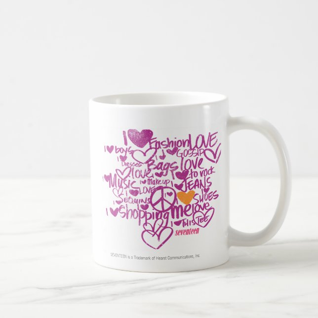 Graffiti Orange/Purple Coffee Mug (Right)