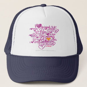 Graffiti Orange/Purple Trucker Hat