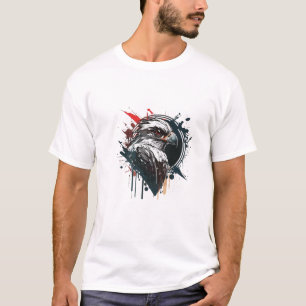 Graffiti Paint Eagle Bird Creative Art Painting T-Shirt