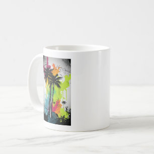 Graffiti Palm Tree Coffee Mug