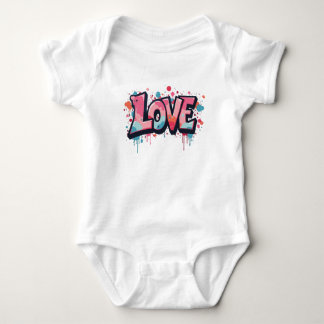 Graffiti Pastel Love Bomb Baby Bodysuit