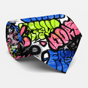 Graffiti Pattern  Tie