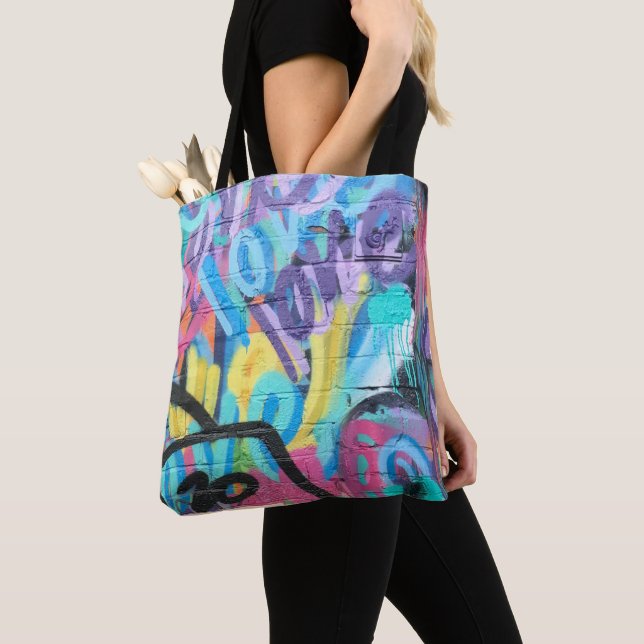 Graffiti Pattern  Tote Bag (Close Up)