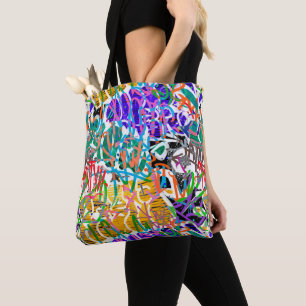 Graffiti Pattern Tote Bag