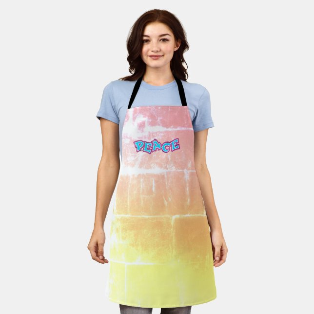Graffiti Peace Apron (Worn)