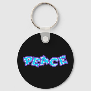 Graffiti Peace Key Ring