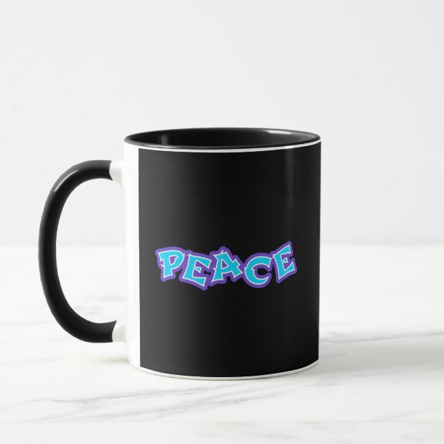 Graffiti Peace Mug (Left)