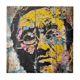 Graffiti people tile