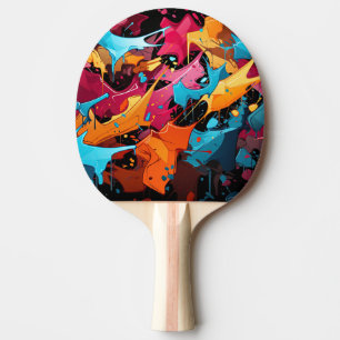Graffiti Ping Pong Paddle