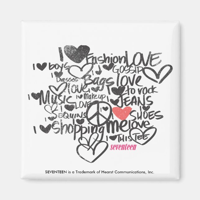 Graffiti Pink Magnet (Front)