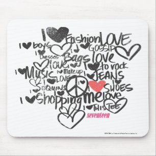 Graffiti Pink Mouse Mat