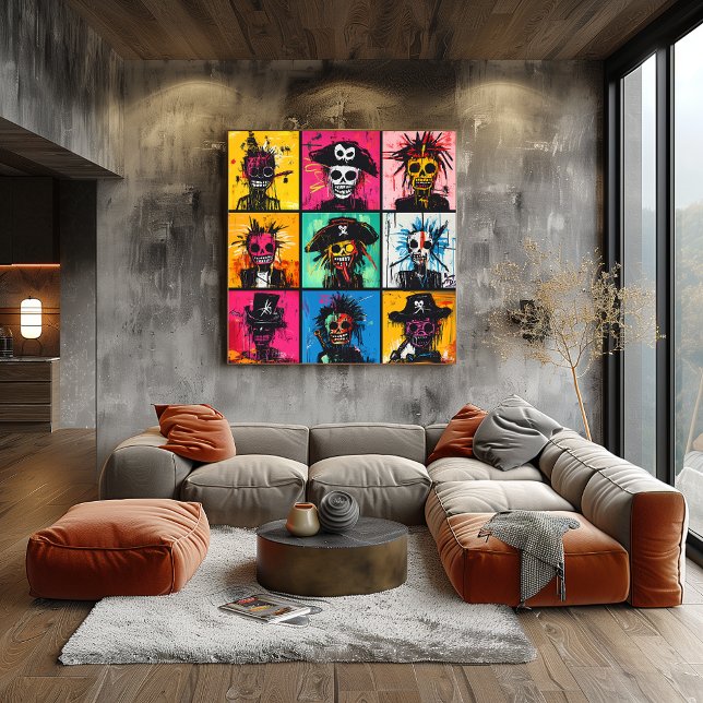 Graffiti Pirate Characters in Bold, Vibrant Street Poster (Creator Uploaded)