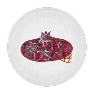 Graffiti Pomegranate Minimalist Art Cutting Board