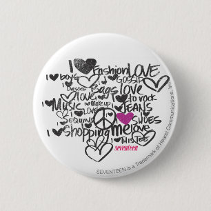 Graffiti Purple 6 Cm Round Badge