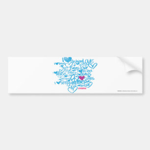 Graffiti Purple/Aqua Bumper Sticker