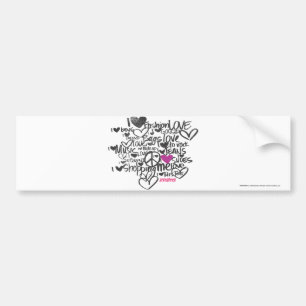 Graffiti Purple Bumper Sticker