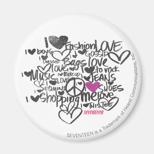 Graffiti Purple Magnet