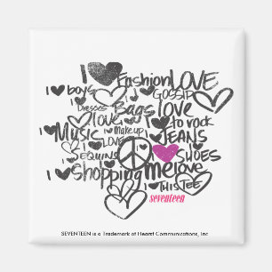 Graffiti Purple Magnet
