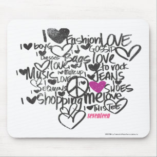 Graffiti Purple Mouse Mat