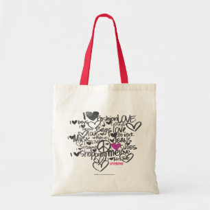 Graffiti Purple Tote Bag