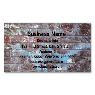 Graffiti Removal Service Pressure Washing Magnetic Business Card