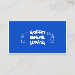Graffiti Removal Services Maintenance Paint Clean Business Card