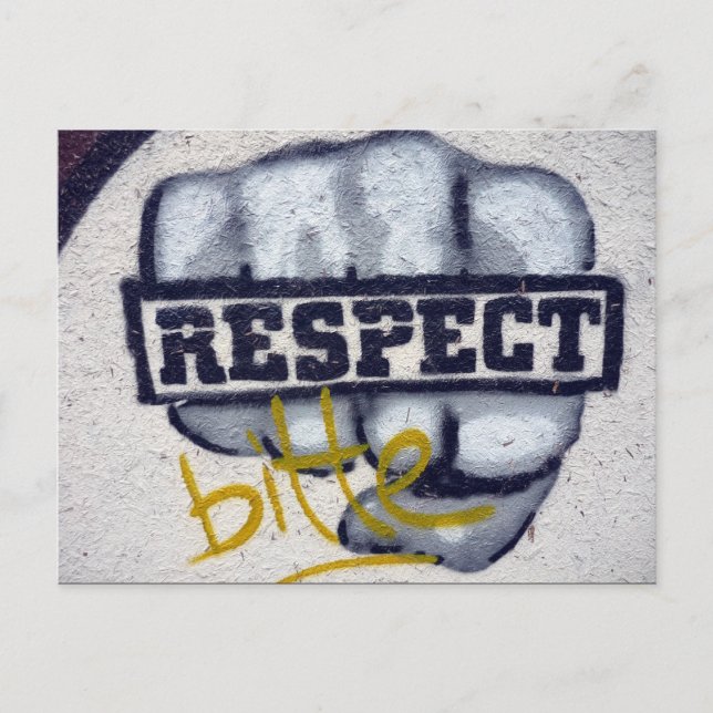 graffiti respect postcard (Front)