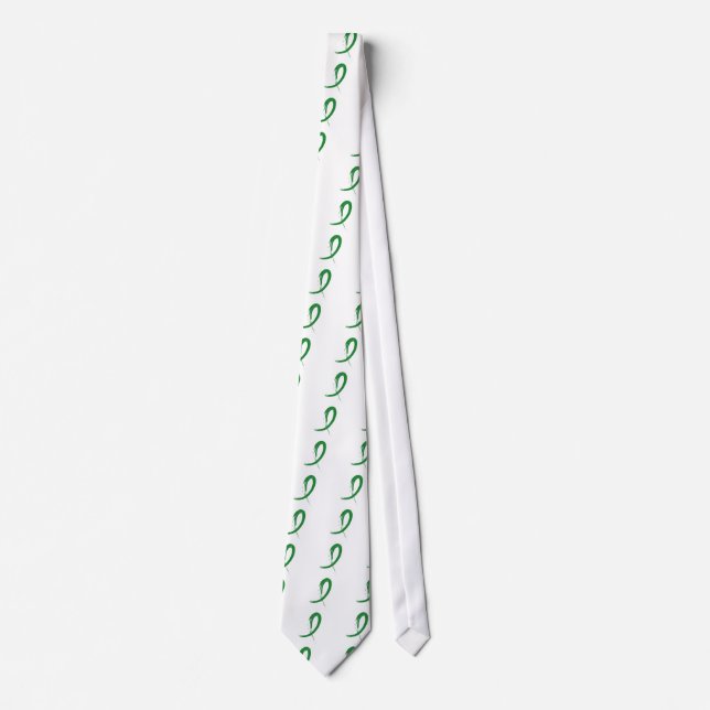 Graffiti Ribbon Traumatic Brain Injury TBI Tie (Front)