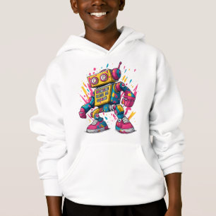 Graffiti Robot – Urban Cartoon Style Hoodie