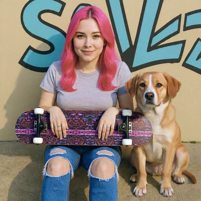 Graffiti Rose Skateboard (Creator Uploaded)