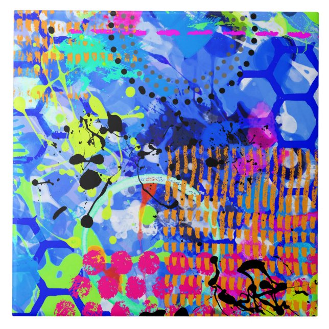 Graffiti Sea 3 Tile (Front)