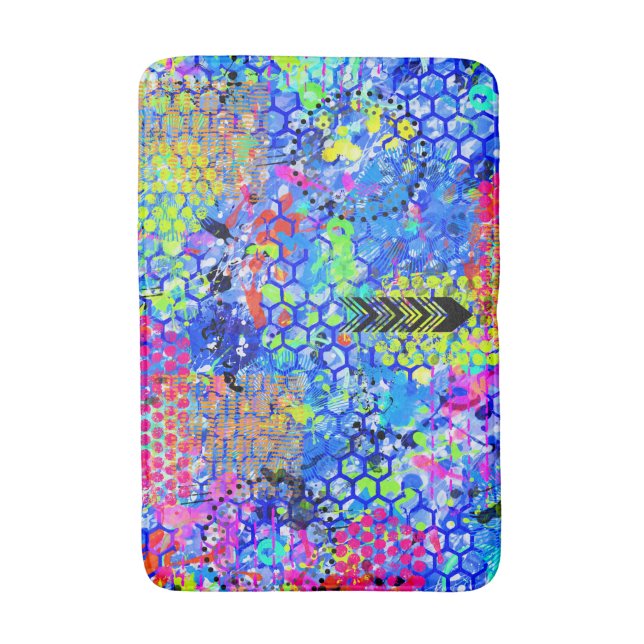 Graffiti Sea  Bath Mat (Front Vertical)