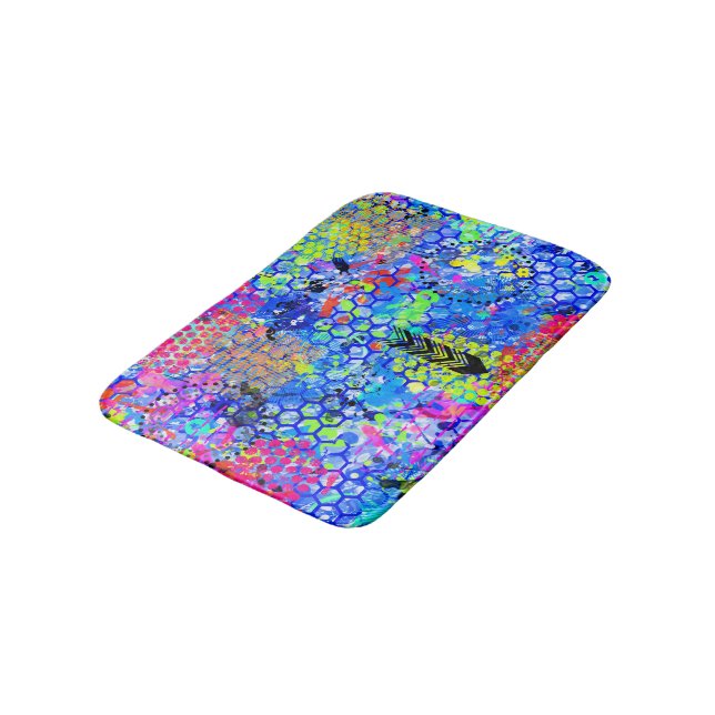 Graffiti Sea  Bath Mat (Angled)