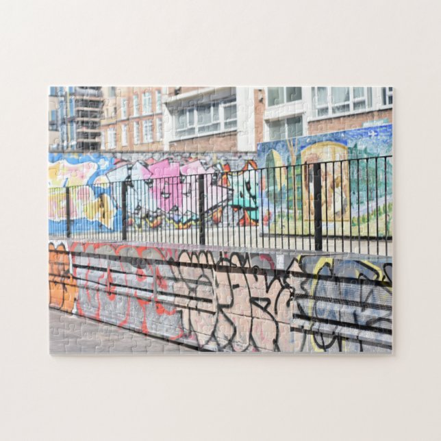 Graffiti Shoreditch Hackney London United Kingdom Jigsaw Puzzle (Horizontal)