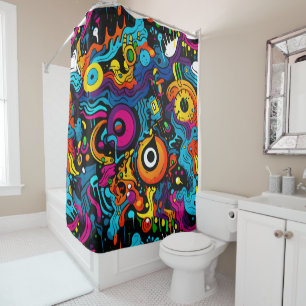 Graffiti Shower Curtain