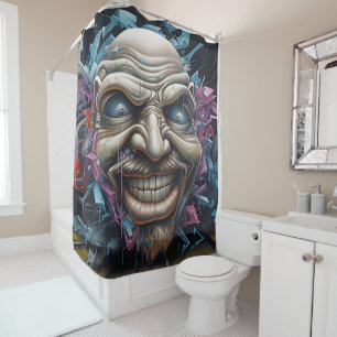 Graffiti Shower Curtain