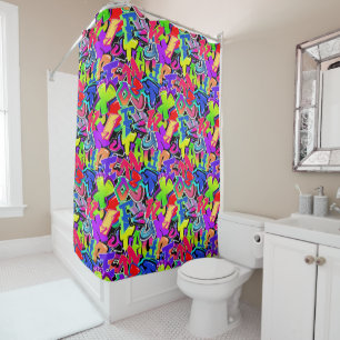 Graffiti Shower Curtain