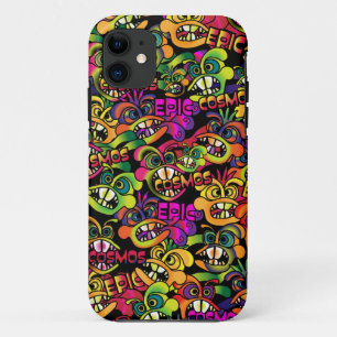 Graffiti  shower curtain iPhone 11 case
