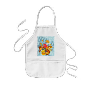 Graffiti skateboard kid birthday party kids apron